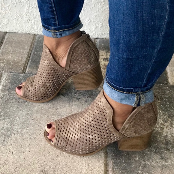 MADISON Peep Toe Ankle Booties - Picture 3 of 4